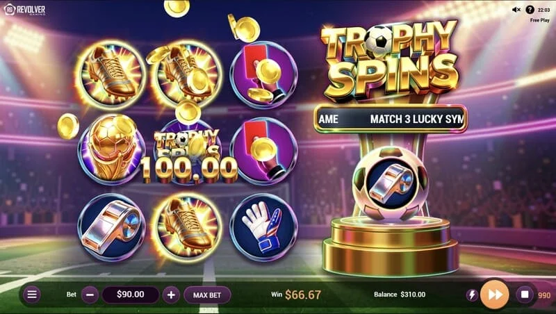Trophy Spins World Cup 26 - isplata množitelja u Baller Bonus